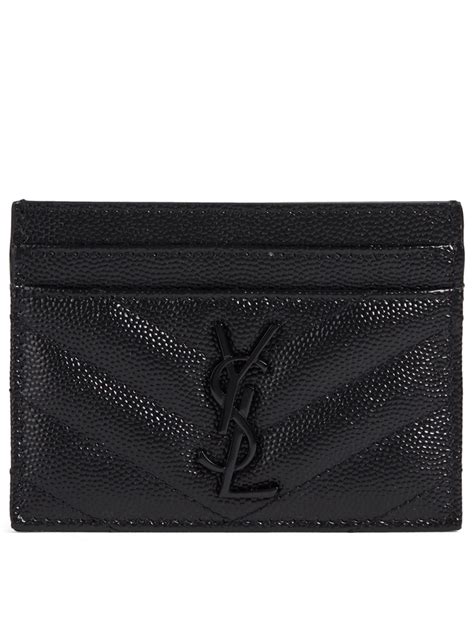 ysl card wallet black|YSL monogram wallet.